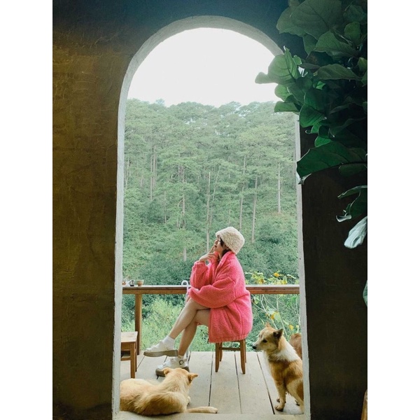 Nón bucket nữ lông mịn form cụp ngắn cá tính chuẩn form đẹp thời trang thu đông phong cách Hàn Quốc