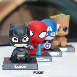 Mô Hình Búp Bê Đầu Nhân Vật Hoạt Hình Avengers Sáng Tạo Trang Trí Xe Hơi