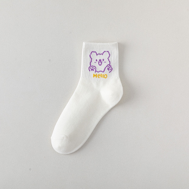 Vớ Cotton Thuần Khiết Phong Cách Nhật Bản Dễ Thương Cho Nữ