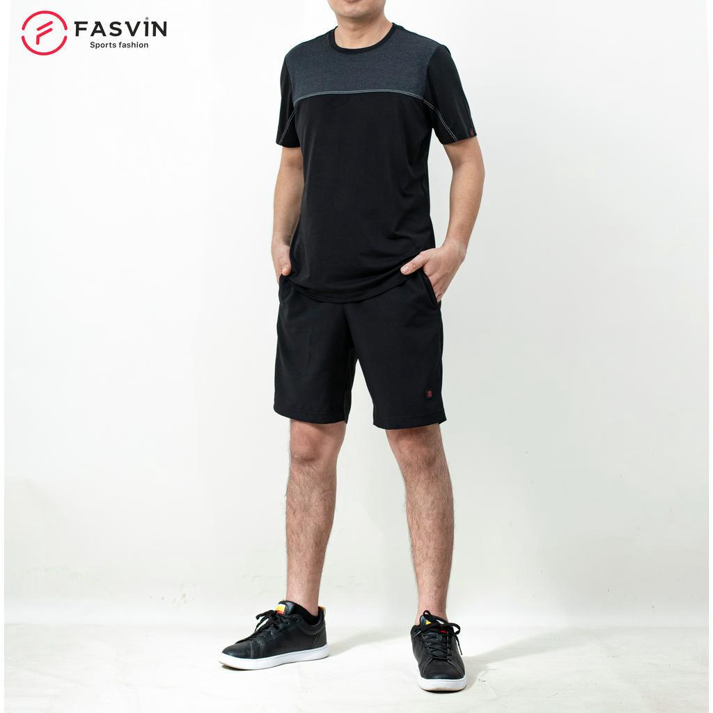 Bộ quần áo thể thao nam Fasvin AT23578.HN chất vải mềm nhẹ co giãn thoải mái