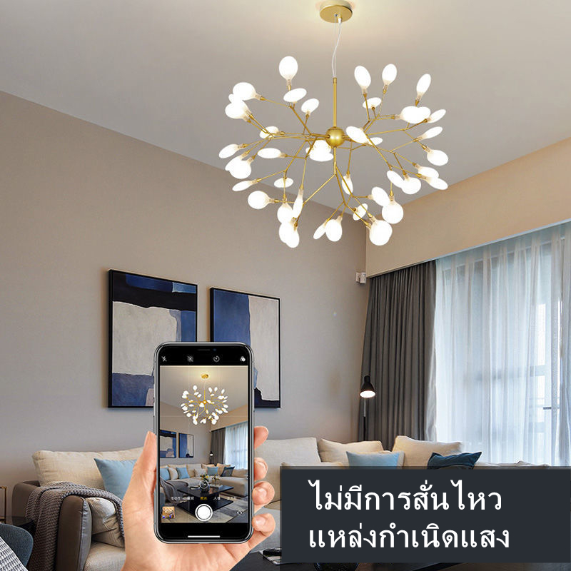 Đèn Trần 3 Màu Sắc Khác Nhau Kiểu Dáng Hiện Đại đèn chùm