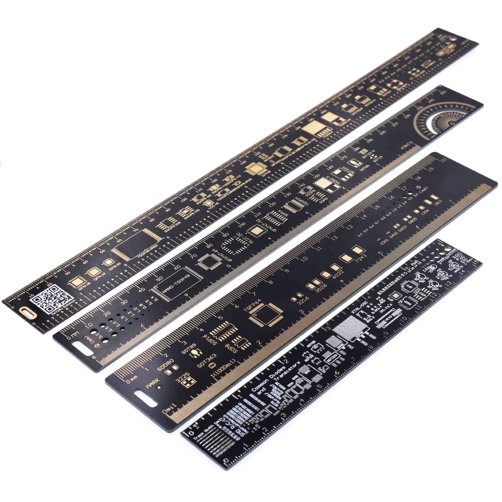 Thước đo lường 180 độ cho 15cm 20cm 25cm 30cm PCB Chip IC SMD Diode đa năng