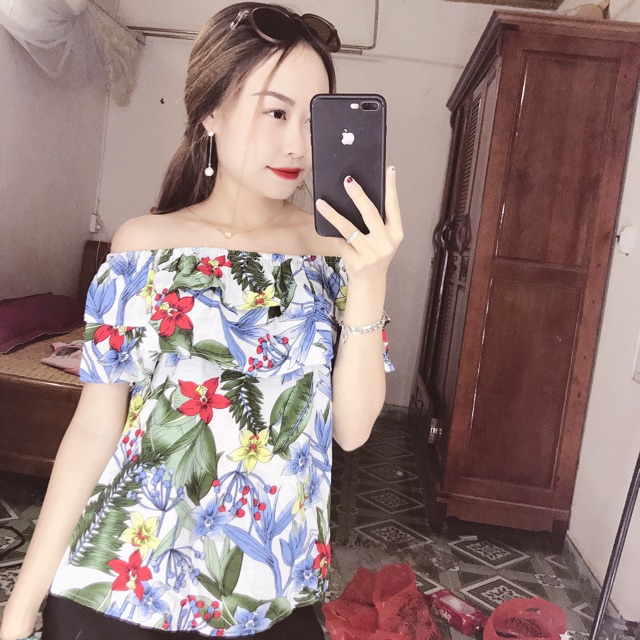 áo trễ vai(ảnh thật shop)