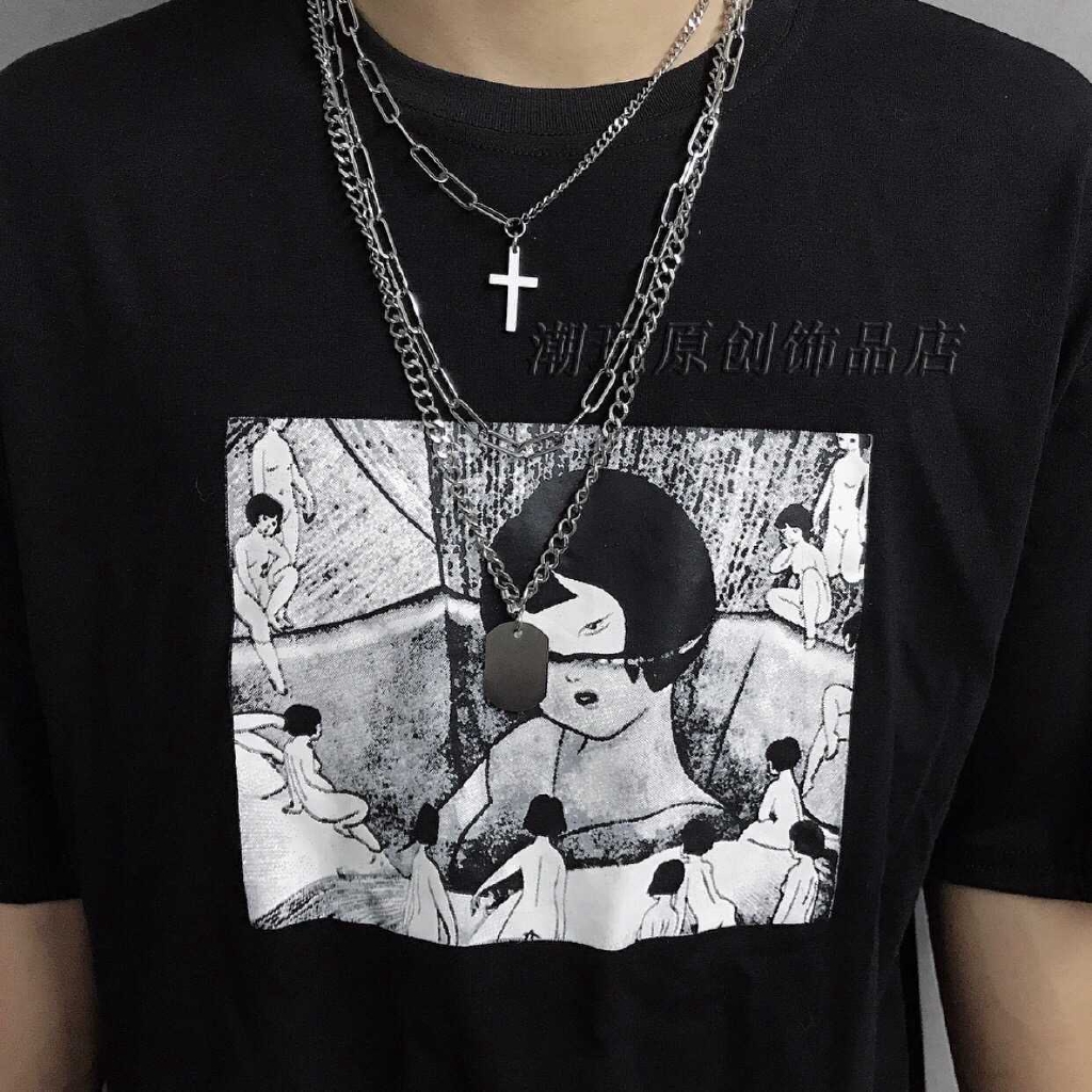 Set Vòng Cổ Nhiều Lớp Phong Cách Hip Hop Thời Trang