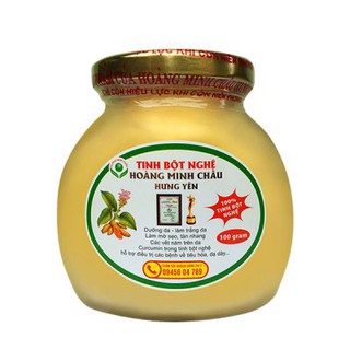 Nhập TRAN123 giảm 30k đơn từ 300k-Tinh bột nghệ Hoàng Minh Châu Hưng Yên - Lọ thủy tinh cao cấp 100gr