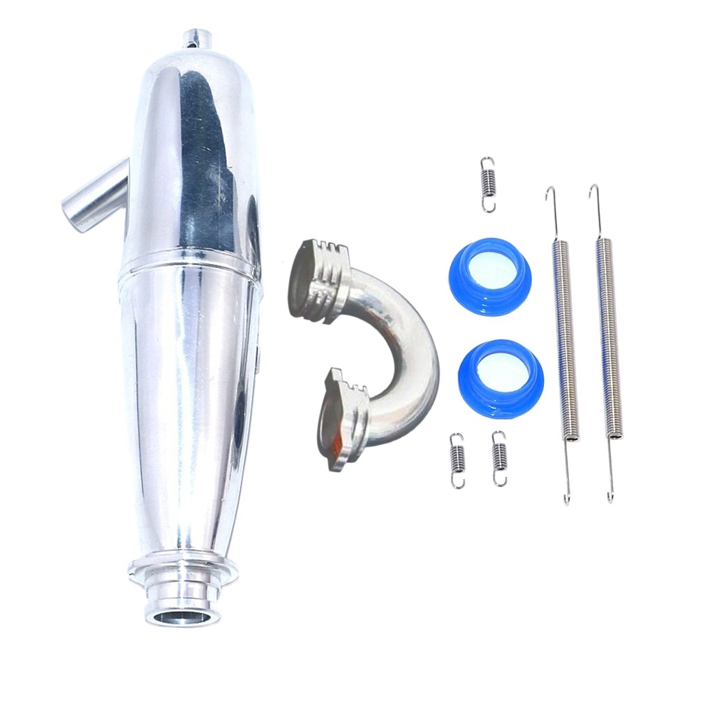 Ống Pô Xả Khí Bằng Nhôm Lzdhuiz Shop61 Cho Xe Hơi Điều Khiển Từ Xa HSP Bobao HPI SH Monster Truck 1 / 8