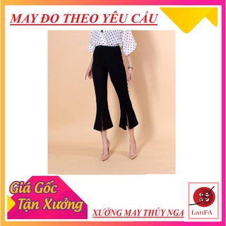 Quần tây😍 ống loe xẻ trước QK25130💖