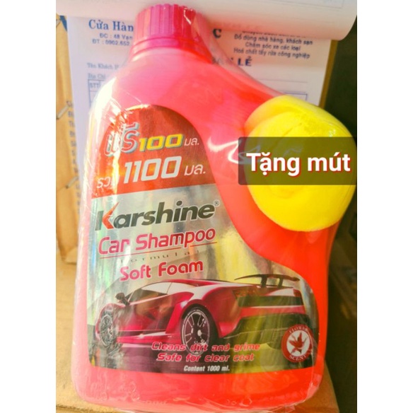 Nước rửa xe Karshine Thái lan 1000ml [hàng chính hãng]