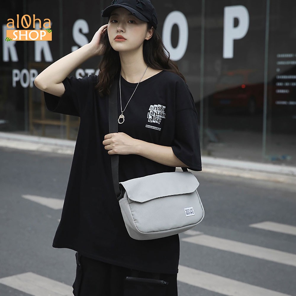 Túi đeo chéo Black Rice vải canvas bền bỉ phong cách thòi trang unisex nam nữ - al0ha Shop