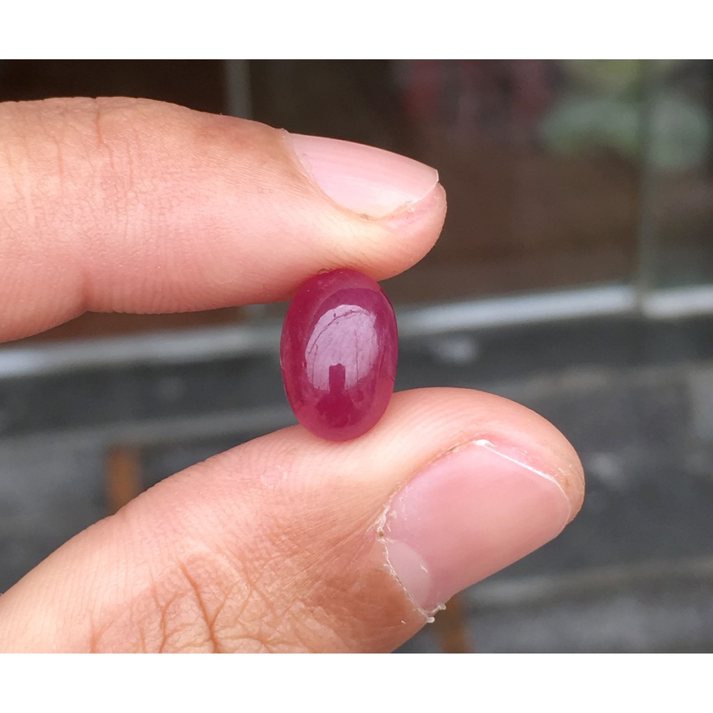 Viên Đá Ruby Tự Nhiên Yên Bái size 8,8ct Làm Mặt Nhẫn, Mặt Dây Chuyền Nam