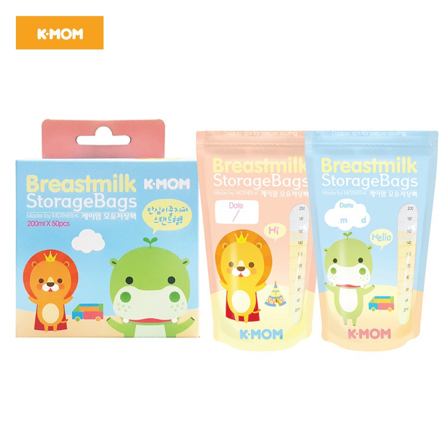 Hộp 50 Túi Trữ Sữa K-Mom Hàn Quốc ( 200ml) - KM13608