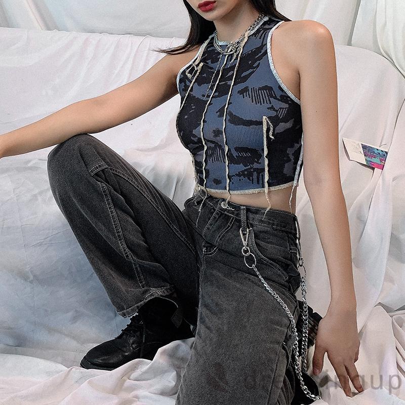 Áo Không Tay Cổ Tròn Dáng Ôm Cá Tính Dành Cho Nữ | BigBuy360 - bigbuy360.vn