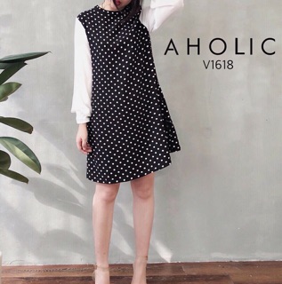 Đầm suông chấm bi cho bạn nữ