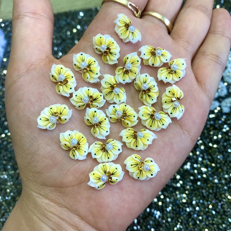 Hoa bột nail hoa tay