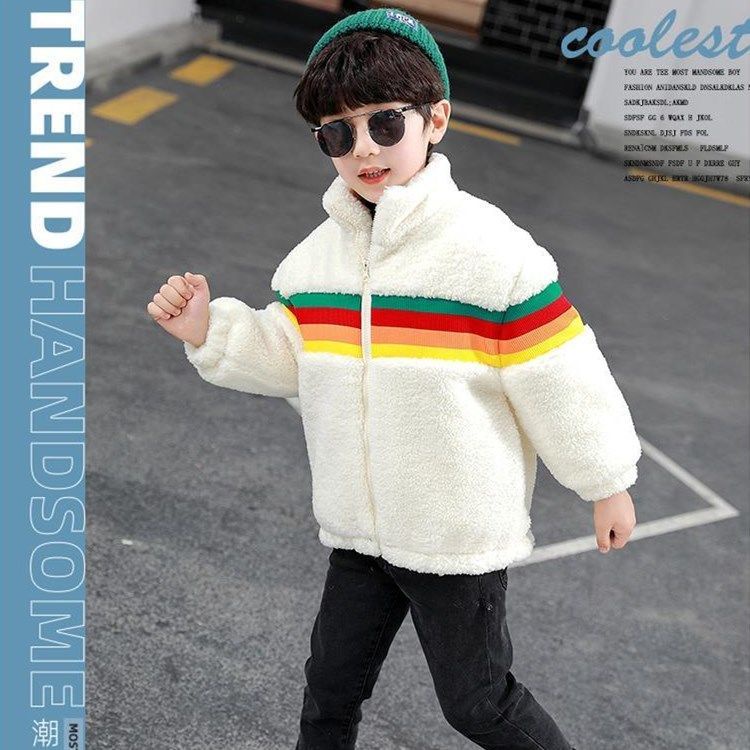 ✻Áo Khoác Cotton Xinh Xắn Dành Cho Bé✻Áo Khoác Giả Lông Cừu Dày Dặn Giữ Ấm Phong Cách Phương Tây Thời Trang Thu Đông Cho Bé Trai Và Gái