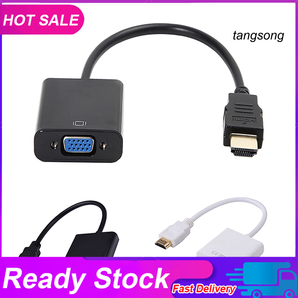 Cáp Chuyển Đổi Ts-1080P Hdmi-Compatible Male Sang Vga Female Cho Pc Laptop Hdtv