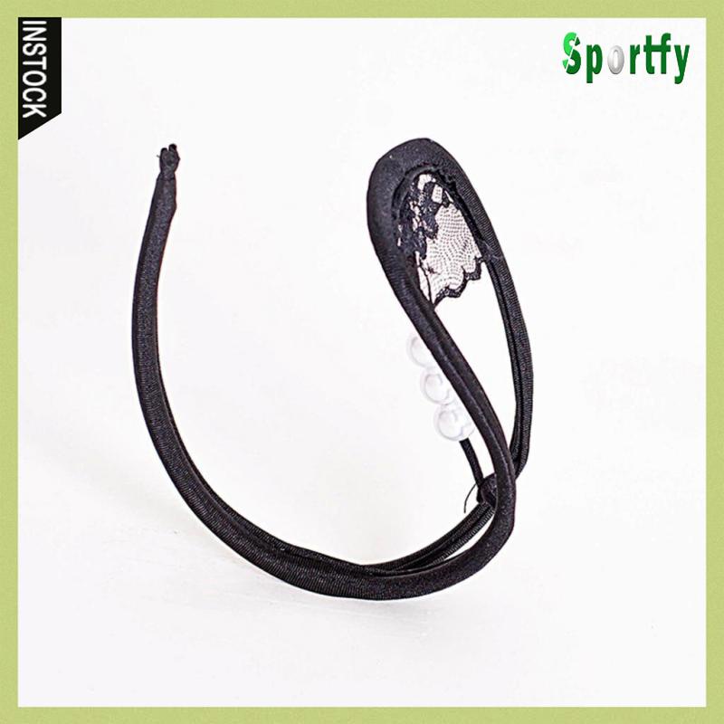 Prettyia 2 Quần Lót Dây Chữ C Sexy Màu Đỏ / Đen