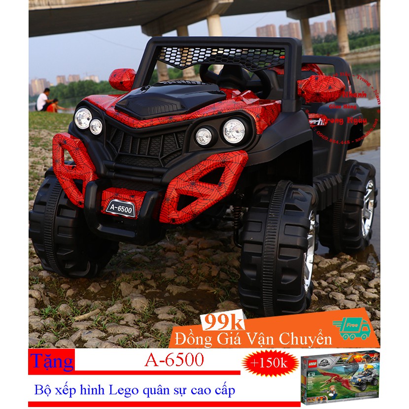 Ô Tô Điện Trẻ Em, Mẫu Địa Hình A-6500, Động cơ khỏe - Điều khiển từ xa Hàng luôn có sẵn