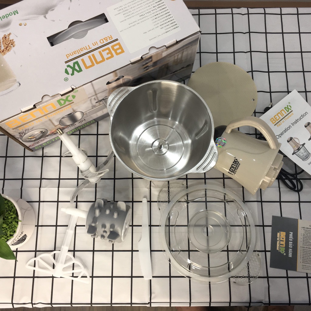 Máy xay thịt xay thực phẩm Benix Thái Lan BN558 dung tích lớn 3 lít