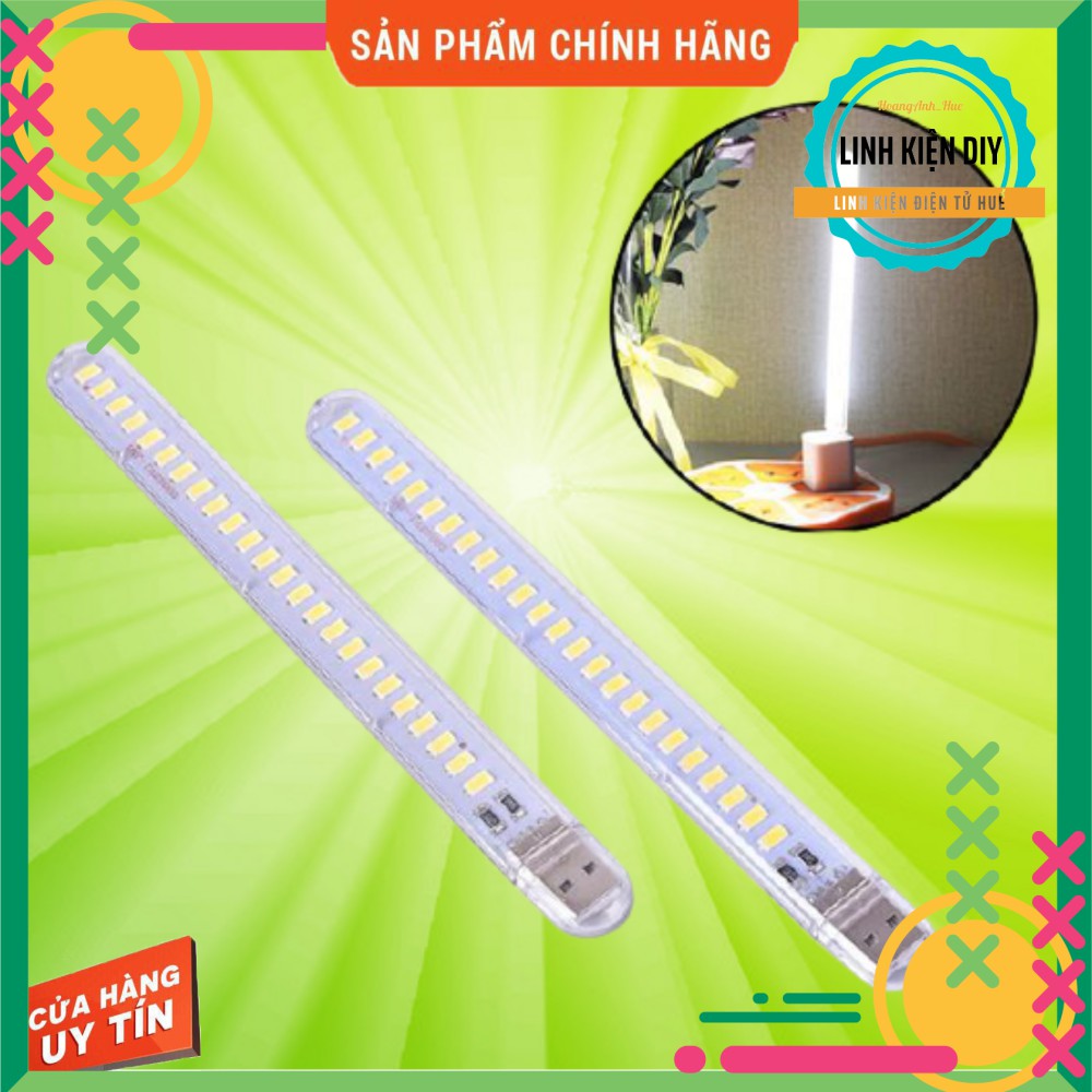 Đèn USB siêu sáng 24 led 9W chạy bằng sạc dự phòng