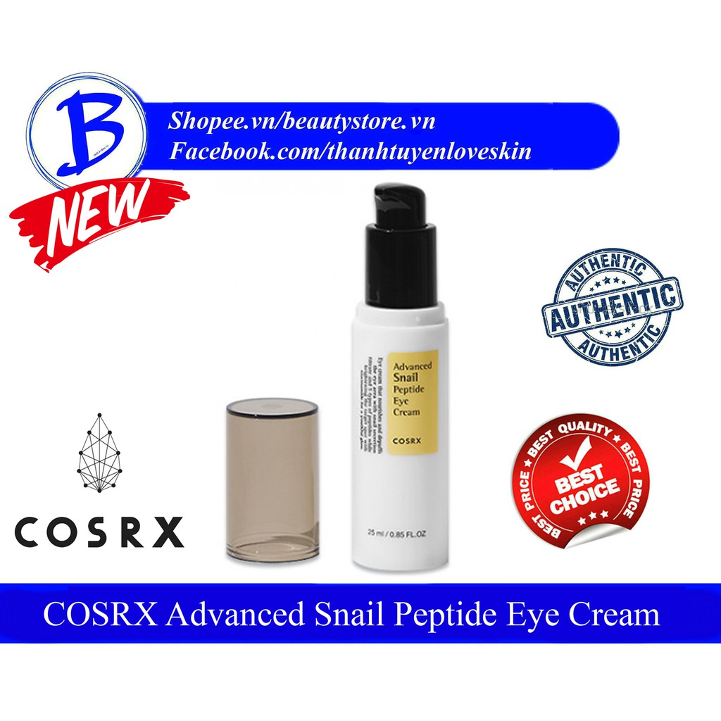 [AUTH] Kem dưỡng da mắt ốc sên COSRX Advanced Snail Peptide Eye Cream 25ml
