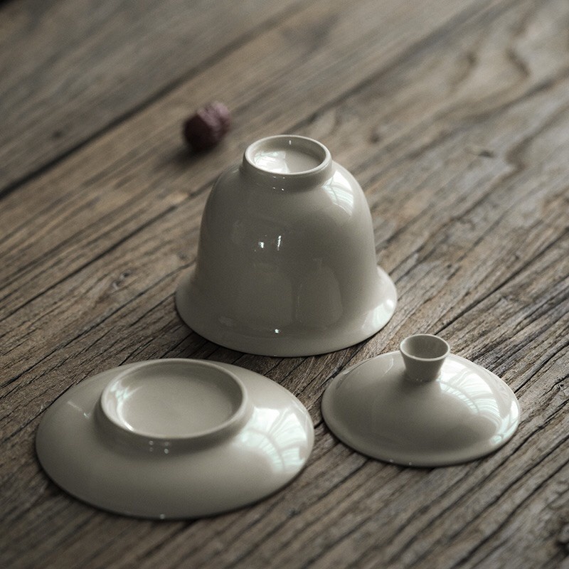 Chén khải hãm trà bằng sứ cao cấp kung fu Jingdezhen chính hãng cao cấp