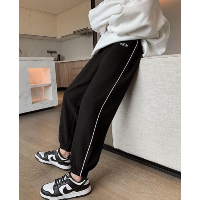 Quần Jogger Mí Chun Unisex[FREESHIP]Quần nỉ ống boom form rộng, chất nỉ chân cua đanh mịn