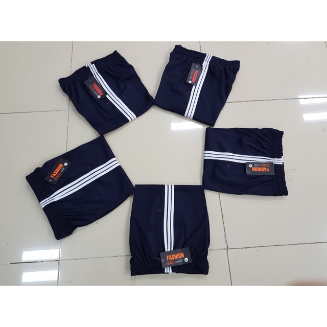 Quần thể dục, thể thao 3 sọc vải chéo dày dặn | BigBuy360 - bigbuy360.vn