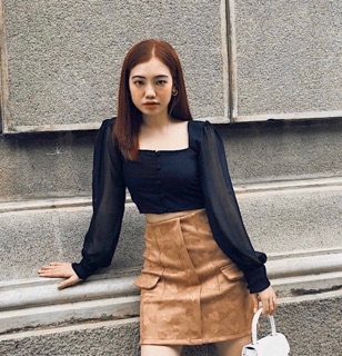 ÁO CROP TOP TAY DÀI