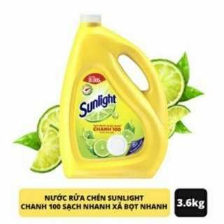 Nước rửa chén Sunlight chanh 100 can 3.6kg