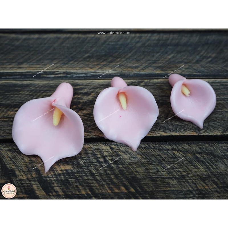 Khuôn Silicone Hoa Loa Kèn Bộ 3 Hoa