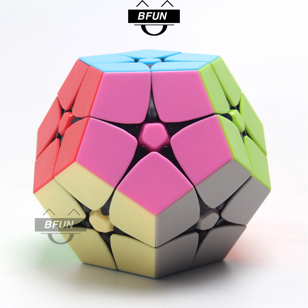 Rubik MEGAMINX 2x2 KHÔNG VIỀN - Rubik 2x2 Megaminx Xoay Trơn Mượt, Đồ Chơi Xếp Hình Thông Minh BFUN (Shop Có Rubik 3x3)