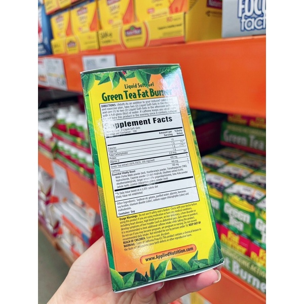 Date 2023 VIÊN ĐỐT MỠ GREEN TEA FAT BURNER 200v - Mỹ