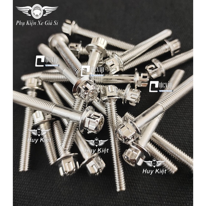 Bộ Ốc Lốc Máy Salaya Inox 304 Cho Vario 2015 - 2022, AirBlade AB 2013 - 2022  MS4903