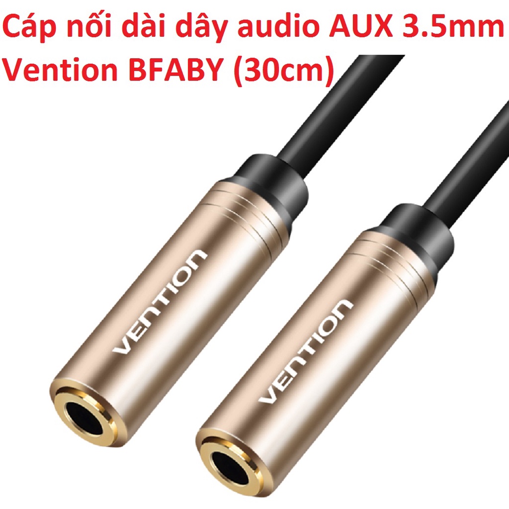 Cáp mở rộng dây audio Aux 3.5mm Vention BFABY