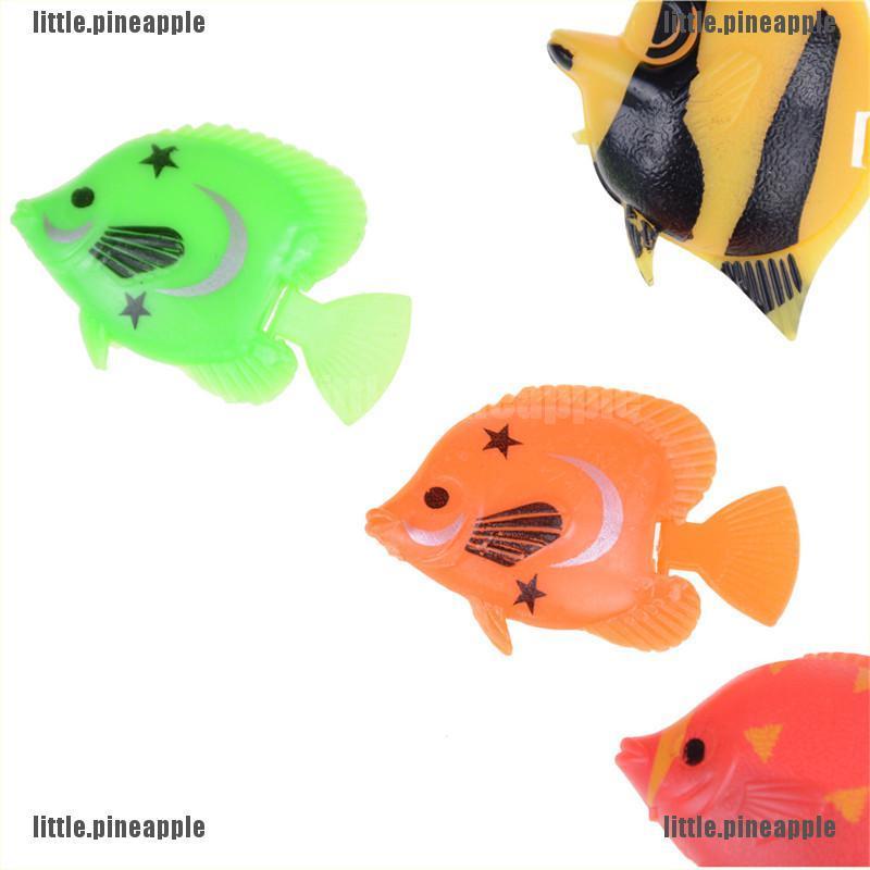 Set 10 Cá Nhựa Mini Nhiều Màu Trang Trí