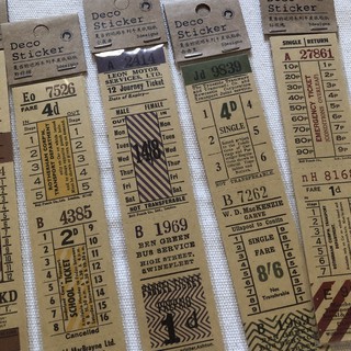 P071 - Ticket sticker - Set 3 miếng sticker dạng vé