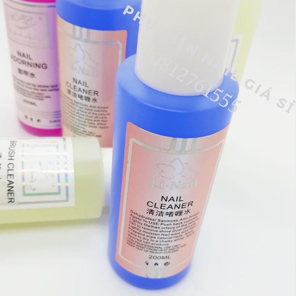 Nước lau gel Li-nail chính hãng (200ml) có mùi thơm - cồn lau gel chuyên dụng cho dân làm móng | BigBuy360 - bigbuy360.vn