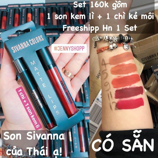 Son kem lì Sivanna Colors Matte Lips | BigBuy360 - bigbuy360.vn