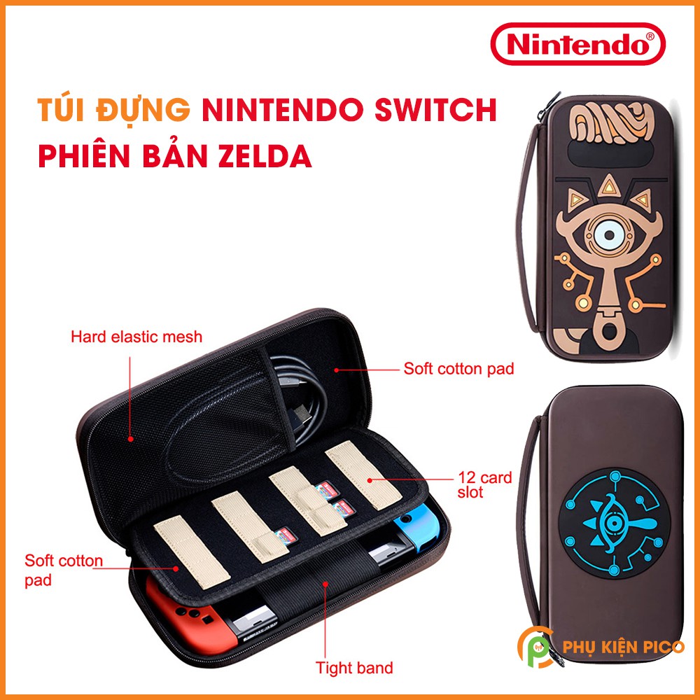 [Mã 2404EL10K giảm 10K đơn 20K] Túi đựng Nintendo Switch phiên bản ZELDA túi cứng chống sốc chống nước