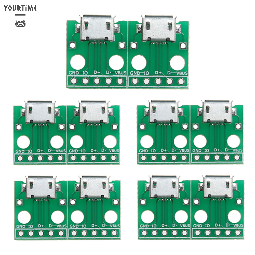 Set 10 đầu chuyển đổi MICRO USB sang DIP 5 Pin