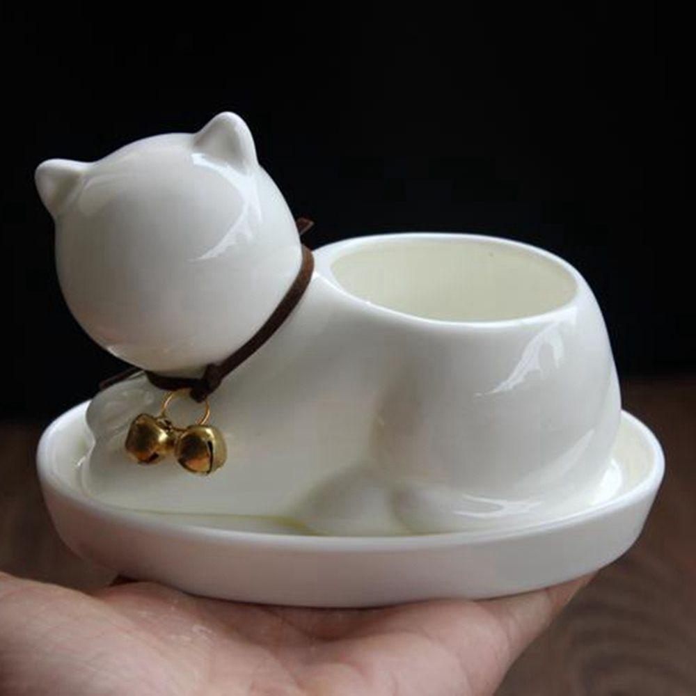 Chậu Hoa Sứ Hình Voi / Mèo Để Bàn Trang Trí Nhà Cửa / Văn Phòng