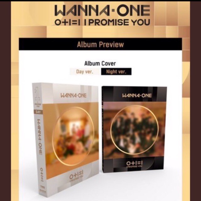 (Order) ALBUM WANNA ONE I PROMISE YOU