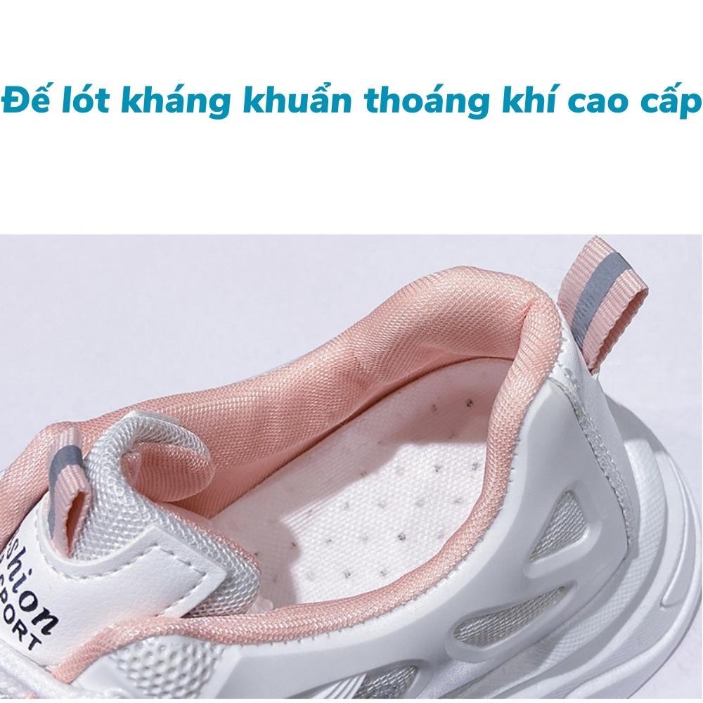 Giày Thể Thao Nữ Độn Đế 4,5cm Sneaker Tăng Chiều Cao 2 Vạch Cao Cấp NIGT03