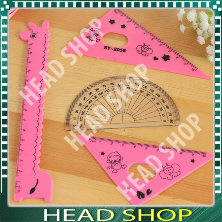 BỘ THƯỚC KẺ EKE HÌNH HƯƠU CHO HỌC SINH HEAD SHOP