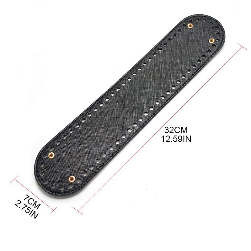Đế Đáy Da PU Có Lỗ Trước Để Đan Túi Xách DIY