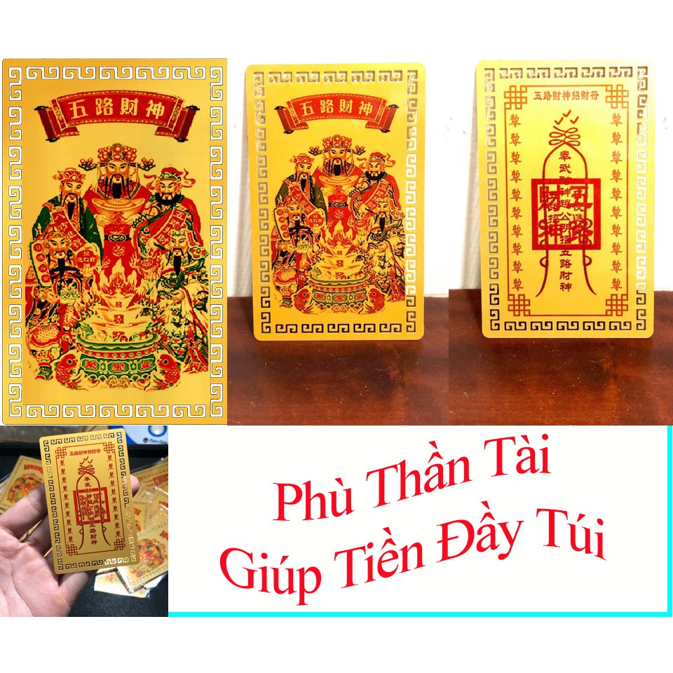 [ Để Có Nhiều Tiền Hơn ]- 💵💵💵Kim Bài Thần Tài - Phù Ngũ Lộ Thần Tài - Ngũ Lộ Thần Tài Phù 💵💵💵 | BigBuy360 - bigbuy360.vn