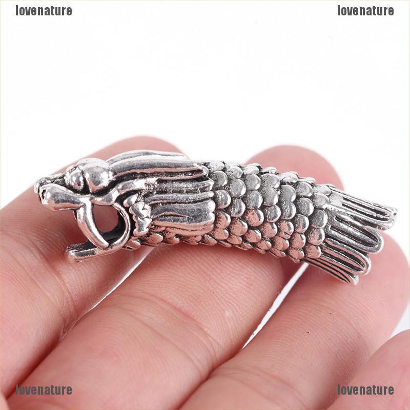 Vintage Dragon Dreadlock Beads Hair Beads Ring DIY Bracet Jewelry Hand Craft
