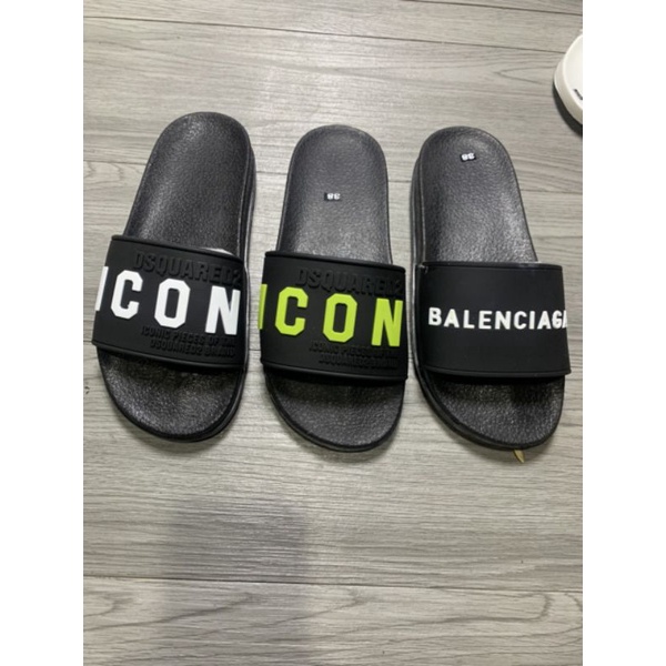 Dép nam quai ngang Balen.Dép Give chữ trắng - dép icon VIP