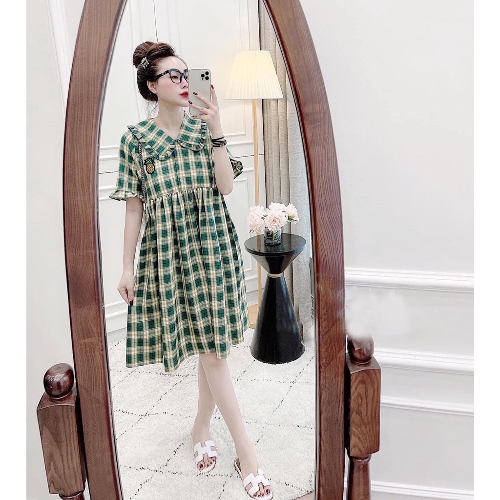Đầm Suông CARO hoa công sở bao đẹp và lịch sự